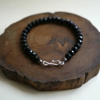 ブラックスピネル/SV925ブレスレット 068