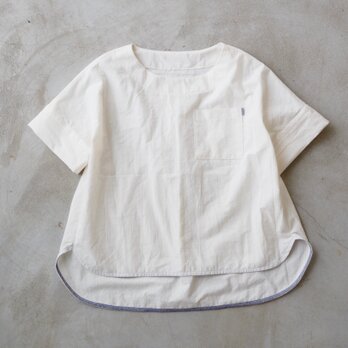 ダンガリートップス　ホワイト No.123