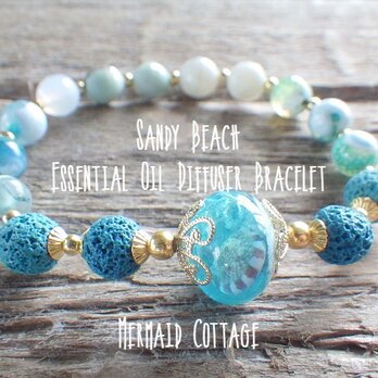 ＊Sandy Beach＊Essential Oil Diffuser Braceletの画像