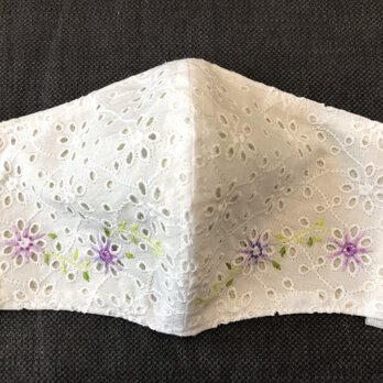 ワンポイント刺繍立体マスク19