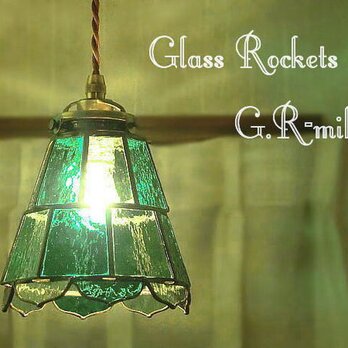 ステンドグラス ランプ照明 emerald(エメラルド)の画像