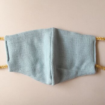 【布マスク】大人用　耳が痛くない　大きめ　息がしやすい　100%コットンマスク　無地　緑×黄色