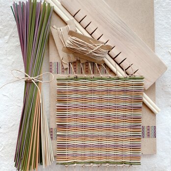 い草手織りコースター作り体験キット（ナチュラル系5色セット）の画像