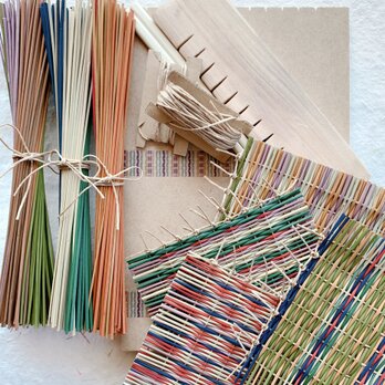 い草手織りコースター作り体験キット（カラフル9色セット）の画像
