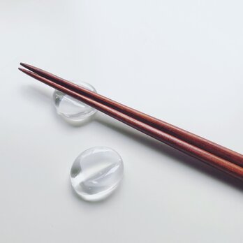 Chopstick rest for two / White Stoneの画像