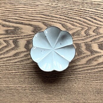 粉引　たれ皿　　7弁輪花