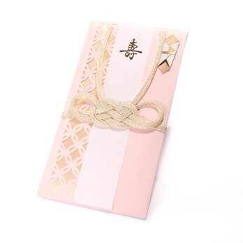 【ご祝儀袋】　七宝（淡路結び）・桜色の画像