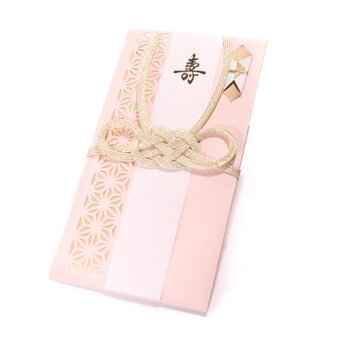 【ご祝儀袋】　麻の葉（淡路結び）・桜色の画像