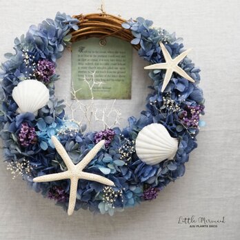 Crescent Wreath ～Little Mermaid～　23cm（プリザ）の画像