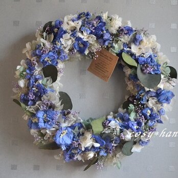 デルフィニュームのブルーwreath