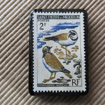 フランス　 切手ブローチ 6214の画像