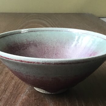 槿花色の平茶碗　　とても珍しい色が出ていますの画像