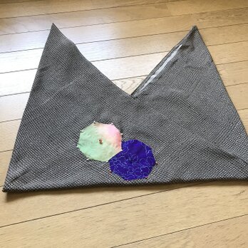 ヴィンテージ布のあずま袋　雨傘の画像