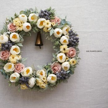 Thumbelina Wreath ～おやゆび姫の花冠～  25cm（造花）の画像