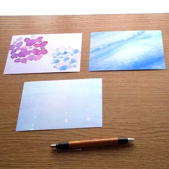 夏　ひんやり　アソート３枚セット　ポストカード　　癒し　ナチュラル　naturakoの画像