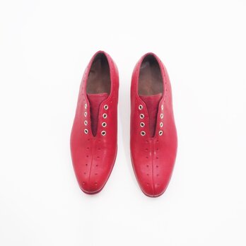 woman's red shoes/牛革/S001の画像
