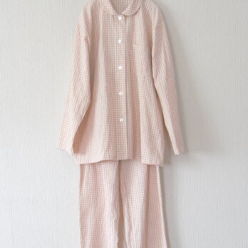 木綿のパジャマ　ピンクの画像