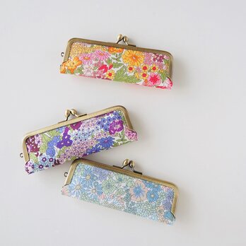 ■リバティプリントのがま口印鑑ケース 【Lサイズ】 /マーガレットアニー・AT■ hanko case (lbt-ma)の画像
