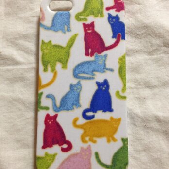 【再販】リバティ猫ネコiPhone5,5Sケースの画像