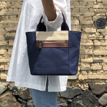 Michi  bag ＊トート＊Ｋ〈ネイビー〉の画像