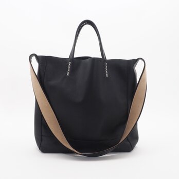 goatleather shoulder&hand bag（黒）/山羊革/S&H001