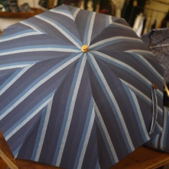 正絹紬の日傘の画像