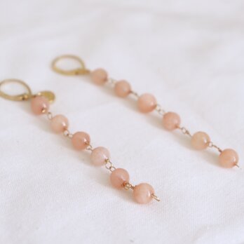 tsuzuri earrings - coral pinkの画像