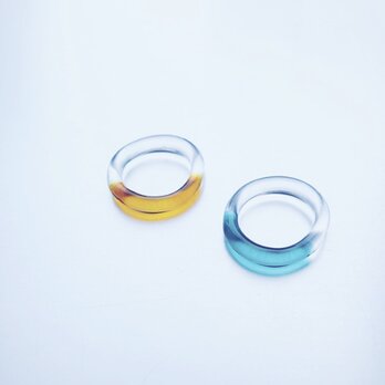 Colored simple Ring / AM / GR / BKの画像