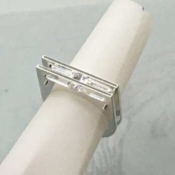 Sliding Stone Ring(Order Production) Silver・CubicZirconiaの画像