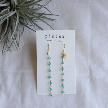 shizuku earrings - aquamarineの画像