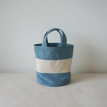 OVALTOTE - stripe -Ⅱ(M) / oldblue & ecruの画像