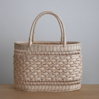 籐のトート 小型（2015／生成り）