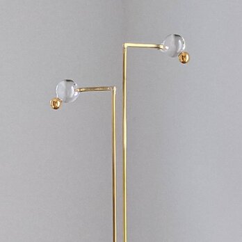 〇。pierce/earring gold【ガラスピアス】【ガラスイヤリング】