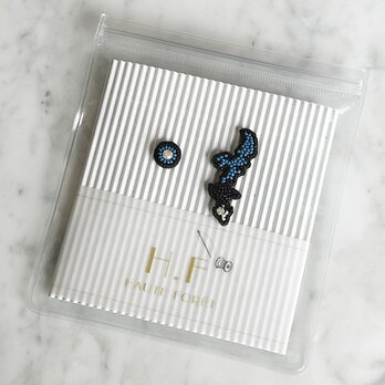 『地図モチーフのアクセサリー/ピアス』Okinawaの画像
