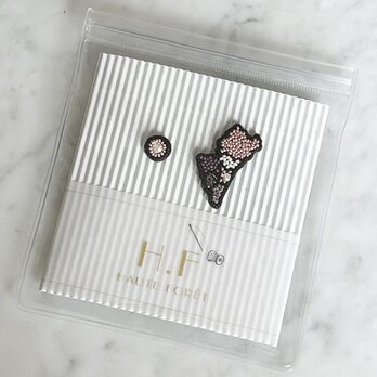 『地図モチーフのアクセサリー/ピアス』Miyazakiの画像