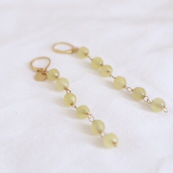 tsuzuri earrings - lemon yellowの画像