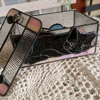 黒猫さんのティッシュボックス2:コンパクトサイズ