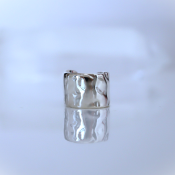 《入荷》Water surface ear cuffテクスチャーイヤーカフ silver925