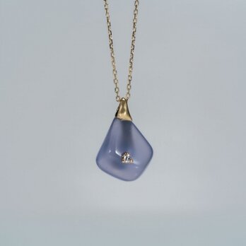 Huillet カルセドニーダイヤネックレスの画像
