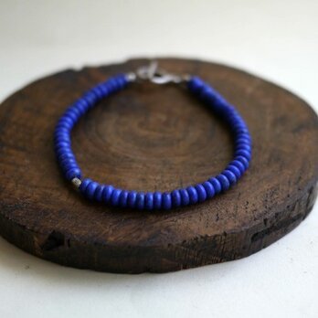 ラピスラズリ/カレンシルバーブレスレット