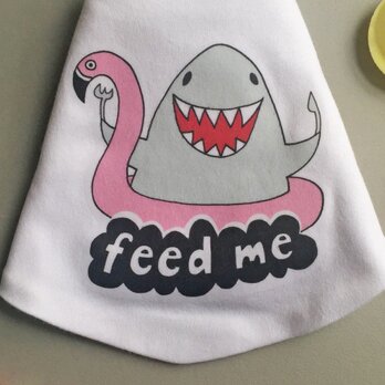 「赤ちゃん用よだれかけ（サメ）」の画像