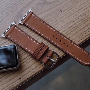 高級レザー使用Apple Watchベルト　メンズ時計ベルト　腕時計　革ベルト　皮　革の画像