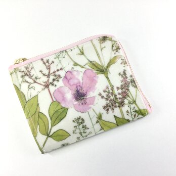 ポケットL字財布　リバティ　イルマ　ビニコ