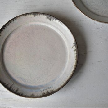 ドロマイト釉　7寸リムプレート