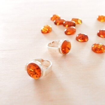 Round Amber Ring （ご予約）の画像