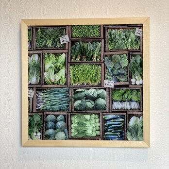 超軽量 アートパネル ファブリックパネル 野菜柄の画像