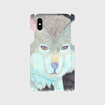 《もふもふした狼》iPhoneケース/スマホケース/タイリクオオカミの画像
