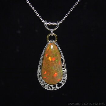 ハニカム オパール ネックレス ＊ Honeycomb Opal Necklaceの画像