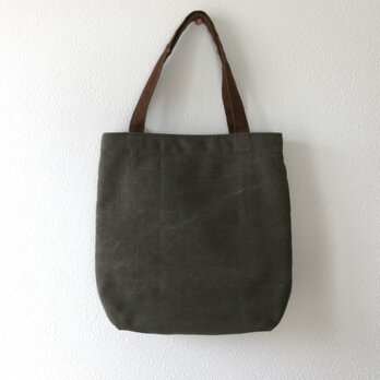 帆布のミニトートbag 【A】ヴィンテージ加工 バッグインバッグの画像