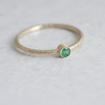 K18 Emerald birthstone ring [R050K18EM]の画像